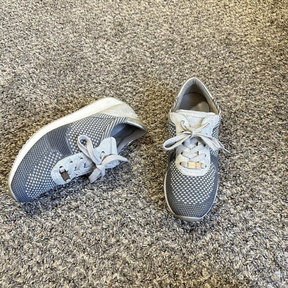 Ara Shoes Lilly Gray Knit Sneaker Walking Comfort Lace Up Fusion UK 5 US 7.5 - Picture 1 of 11